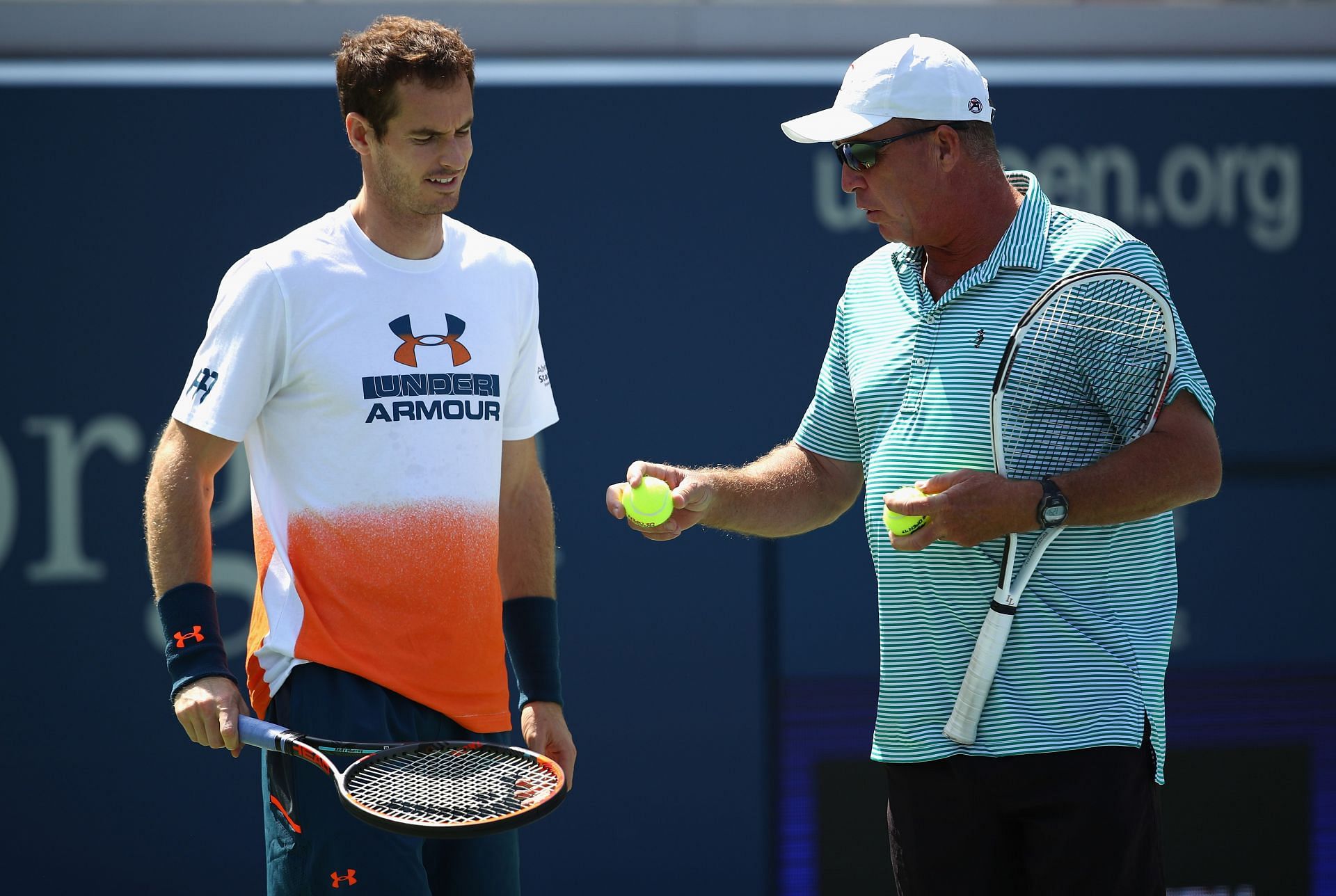 Andy Murray with Ivan Lendl at the 2017 US Open