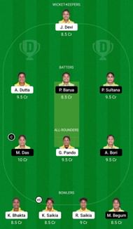 Dream11 Team for Kapili Princess Women vs Digaru Viranganas Women - ACA Women’s T20 2022.
