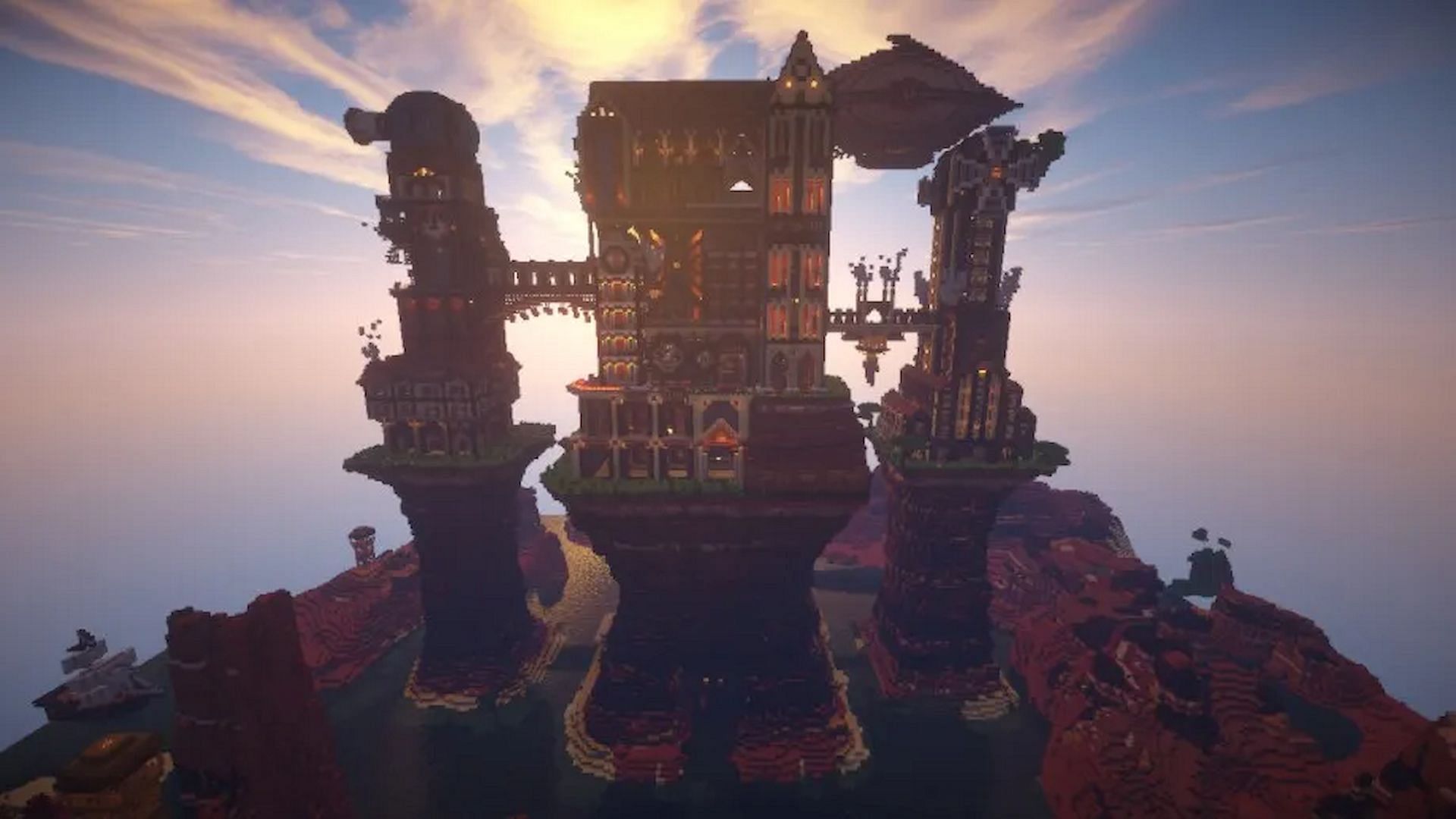 The Steampunk Castle is an entirely new twist on an incredibly complex castle build (Image via kgeri488 &amp; dimarson011)