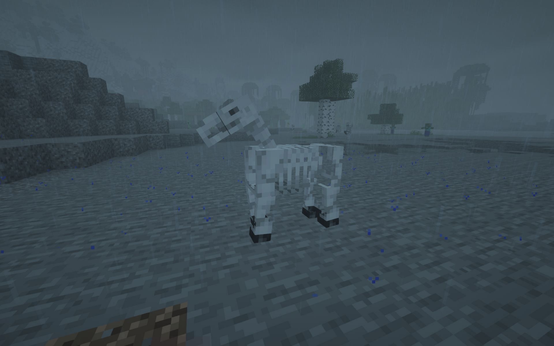 Skeleton horse is the rarest one in the game (Image via Minecraft)