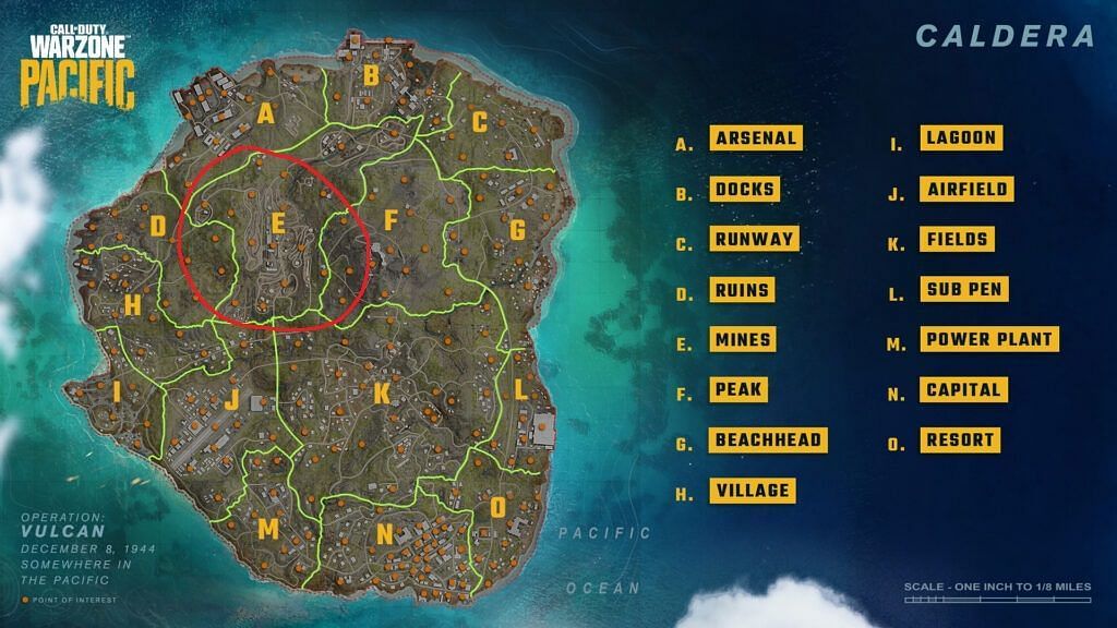 Caldera map in Warzone (Image via Activision)