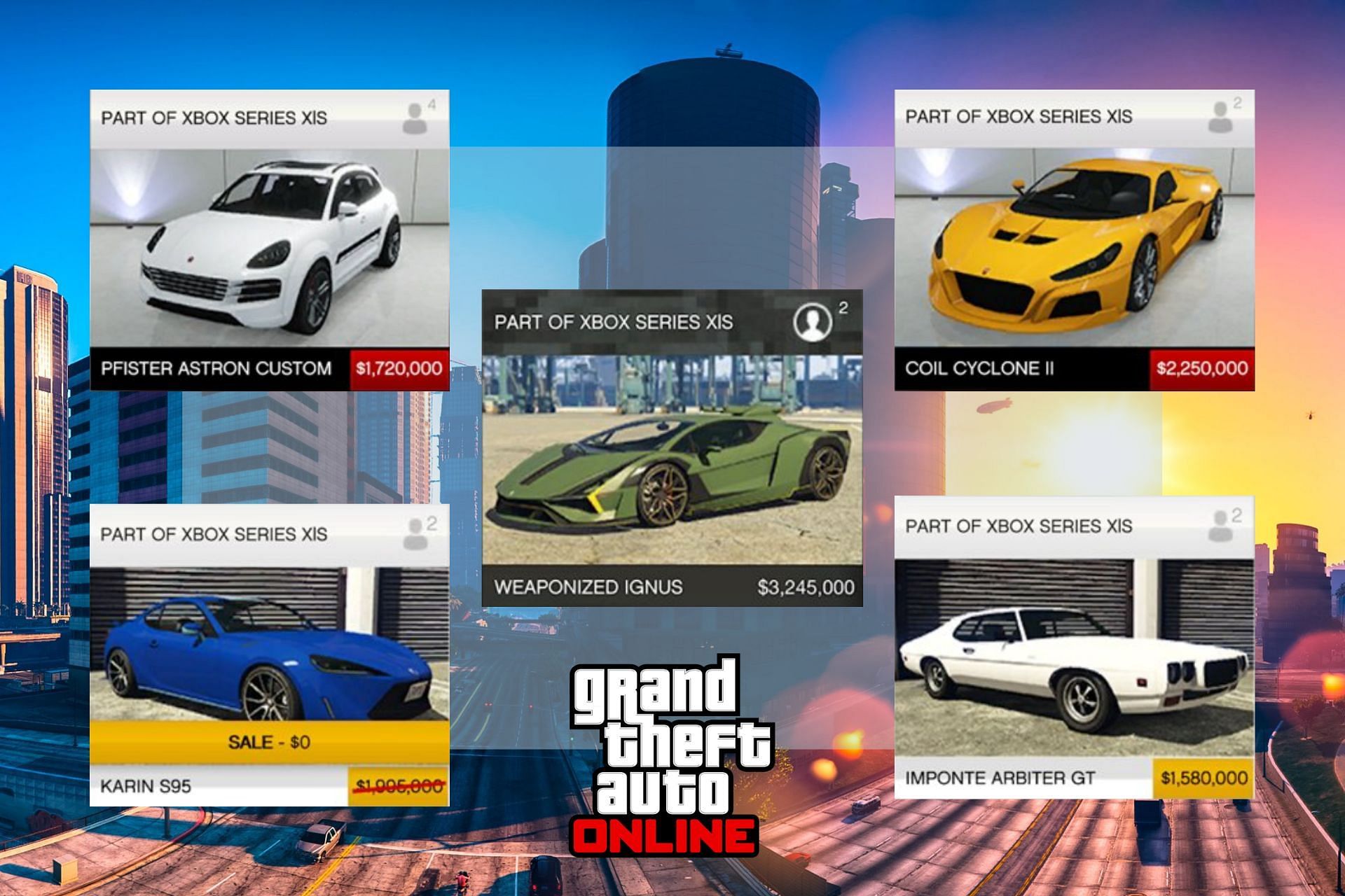 GTA Online for PS5 and Xbox Series X|S: Exclusive cars (Image via Sportskeeda)