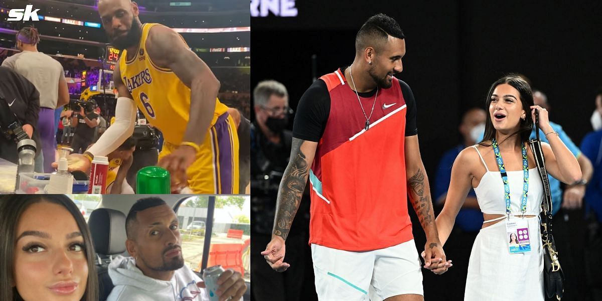 Kyrgios recently watched LeBron James score 56 points at an NBA game against the Golden State Warriors.