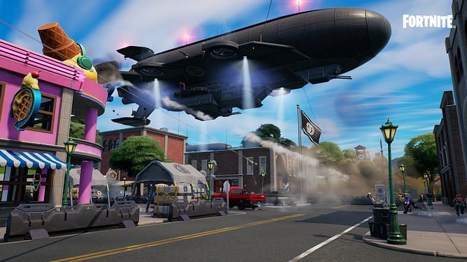 Where to plant a Data Scraper at the tail of an IO airship in Fortnite Chapter 3 Season 2