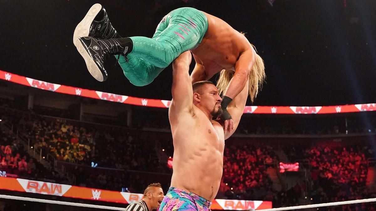 Bron Breakker wrestled in his first match on WWE RAW
