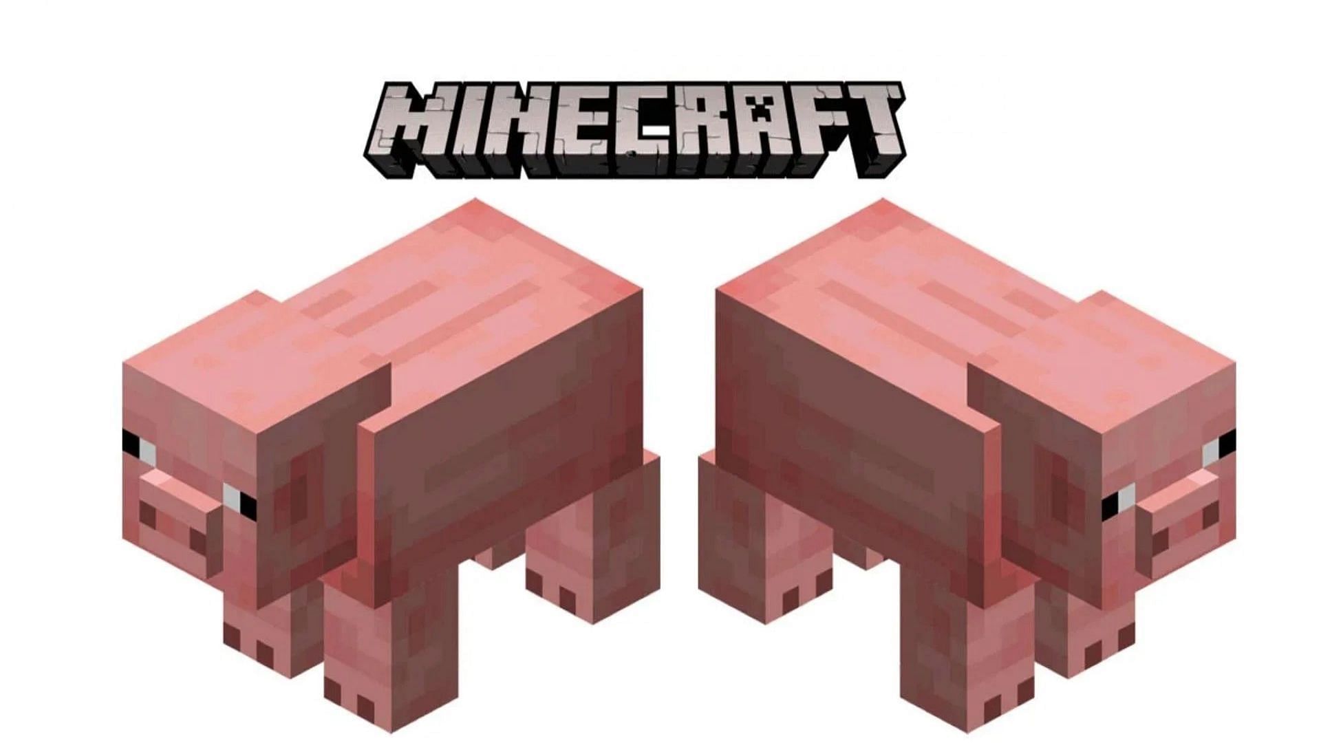 Pigs are one of the game&#039;s most common mobs (Image via Mojang)