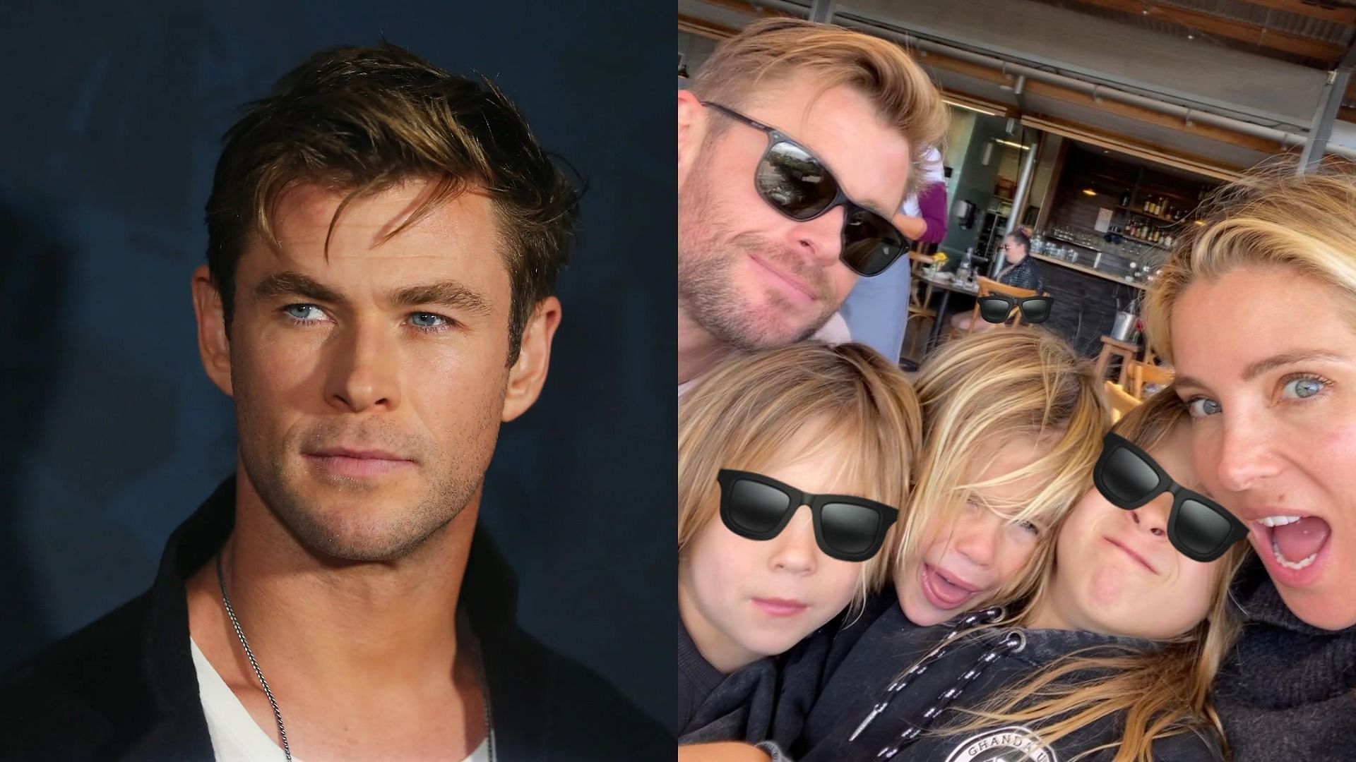 Chris Hemsworth, Elsa Pataky and their children (Images via Don Arnold/Getty Images and Elsa Pataky/Instagram)