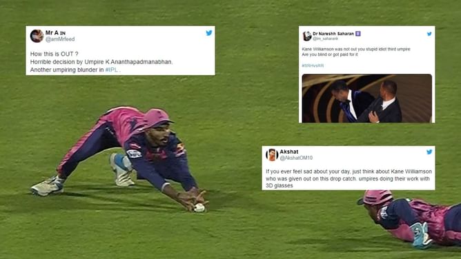 "Are you blind??" - Fans slam third umpire for controversial Kane Williamson dismissal in Match 5 of IPL 2022