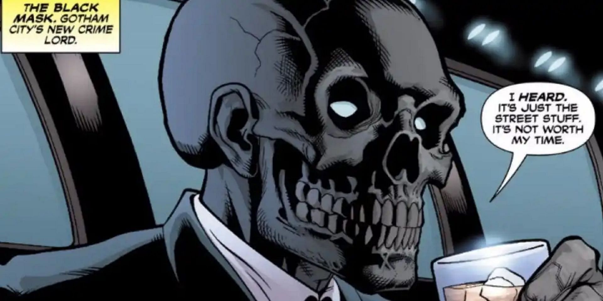 Black Mask is an intellect businessman (Image via DC)