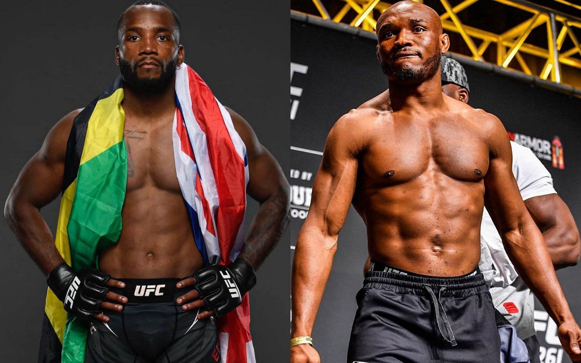 Leon Edwards (L) and Kamaru Usman (R) [Images via Instagram @leonedwardsmma and @usman84kg]