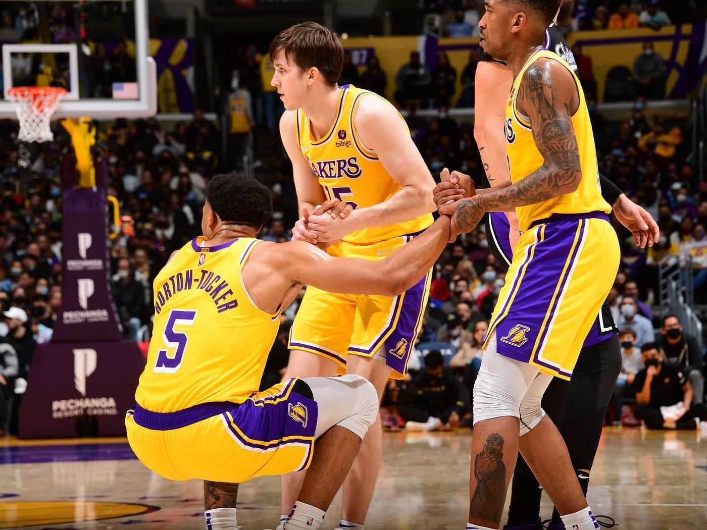 The young role players of the LA Lakers provided LeBron James with much-needed help to win on the road against the Cleveland Cavaliers. [Photo: Silver Screen and Roll]