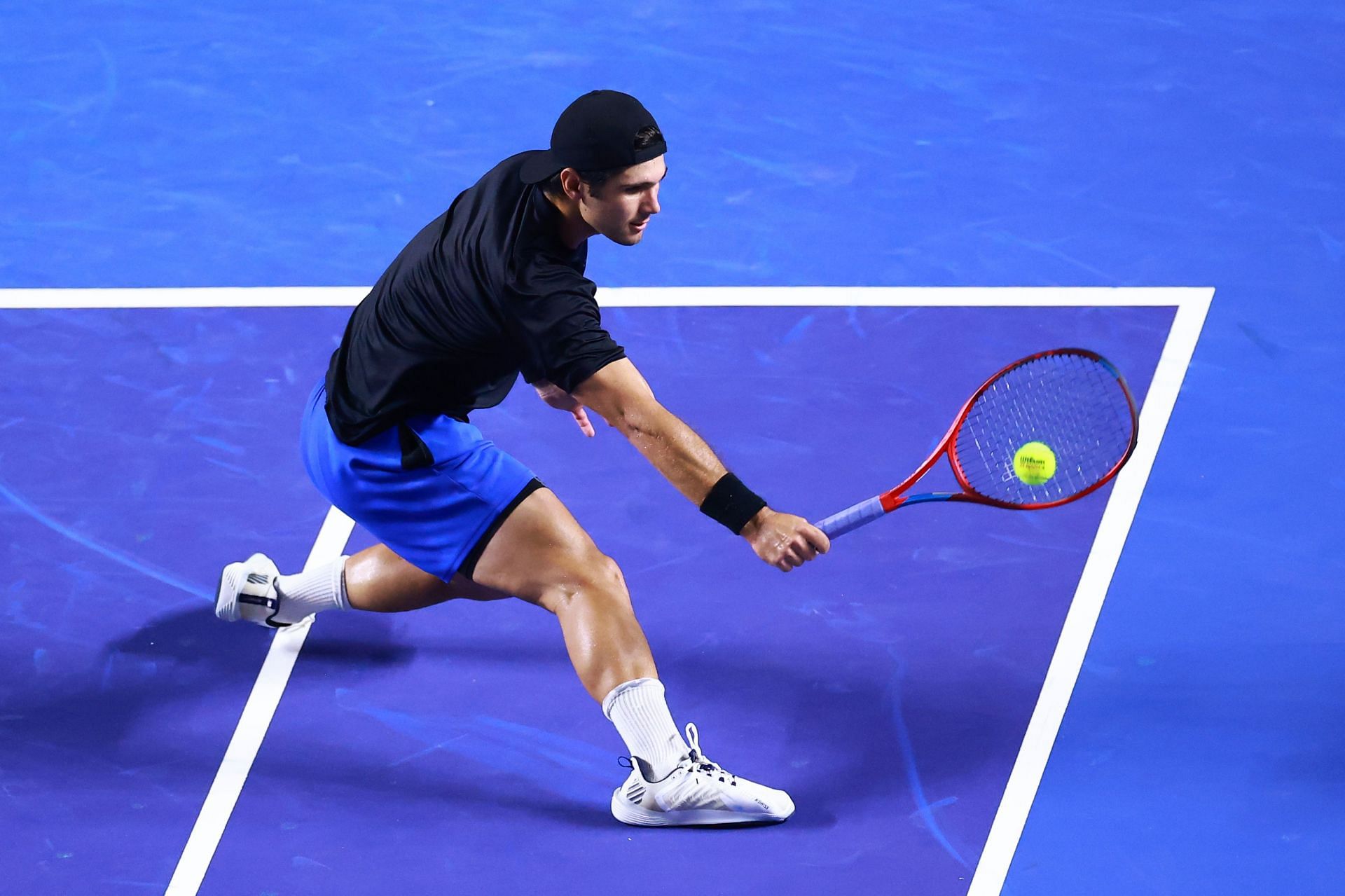 Marcos Giron in action at the Mexican Open