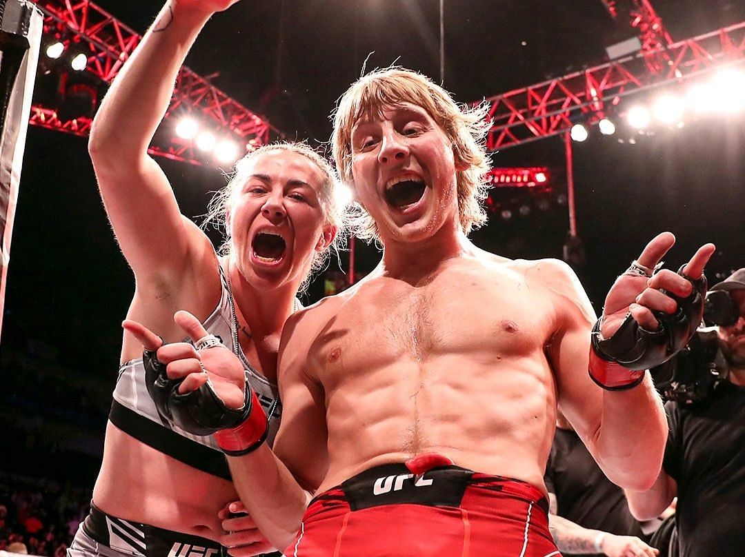 Molly McCann and Paddy Pimblett at the O2 Arena [Image via @espnmma on Twitter]