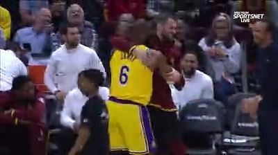 LeBron James destroys former teammate Kevin Love with crazy poster dunk
