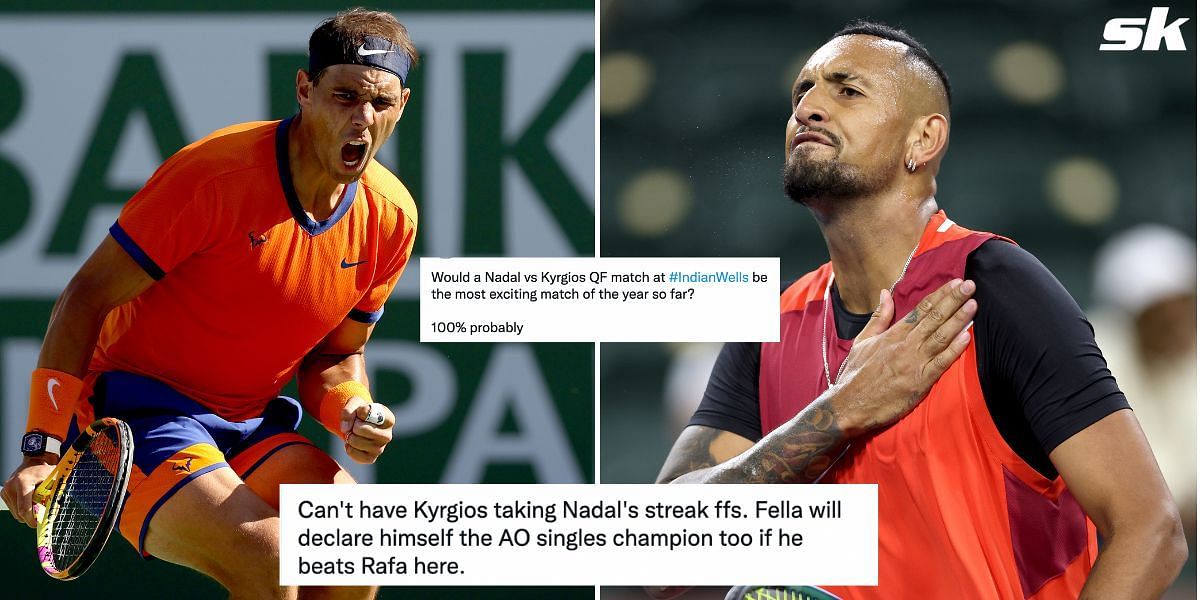 Spain&#039;s Rafael Nadal and Australia&#039;s Nick Kyrgios