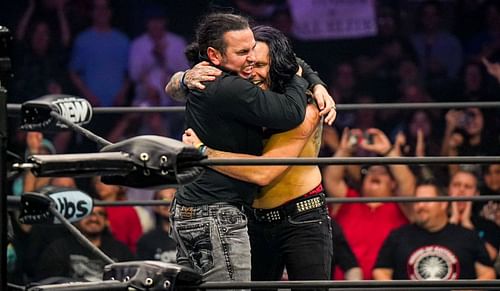 The Hardy Boyz reunited as Jeff Hardy made his AEW debut.