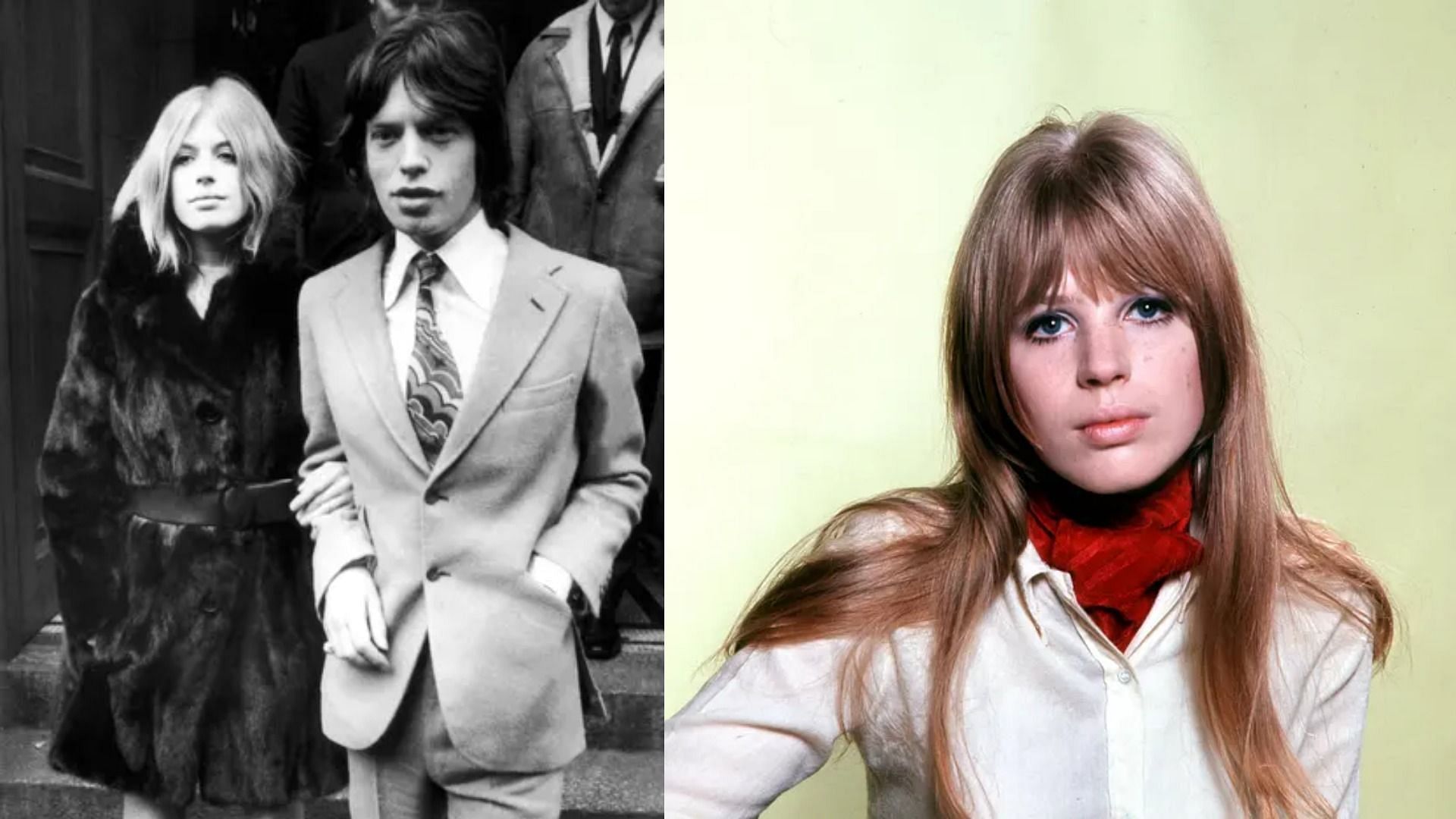 Marianne Faithfull was the muse of Mick Jagger (Images via Keystone-France/Gamma-Keystone via Getty Images and Marc Sharratt/REX/Shutterstock)