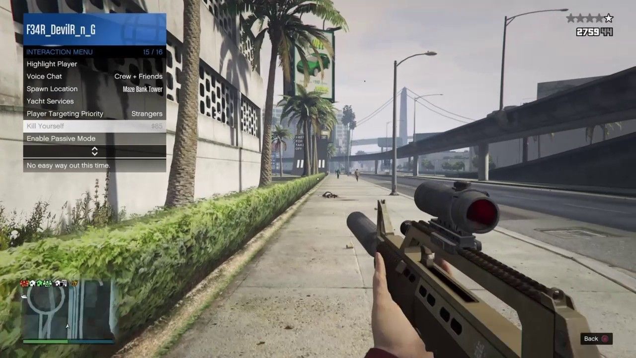 EWO-ing in GTA Online is a try-hard and griefer tactic (Image via Movie Cultists)