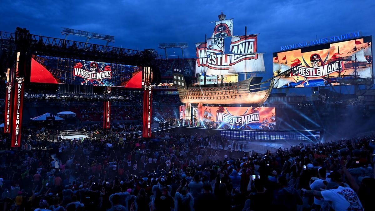 The Raymond James Stadium played host to WrestleMania 37