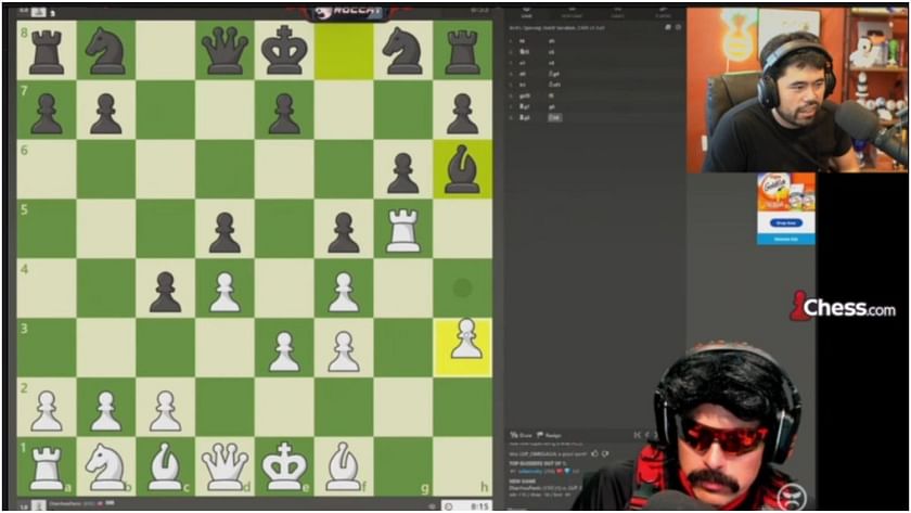 GMHikaru watches Dr DisRespect and DrLupo's chess match