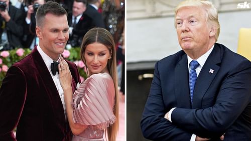 Tom Brady and Gisele Bundchen and Donald Trump