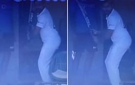 [Watch] Rohit Sharma imitates Faf du Plessis' batting stance in dressing room during 1st IND vs SL 2022 Test
