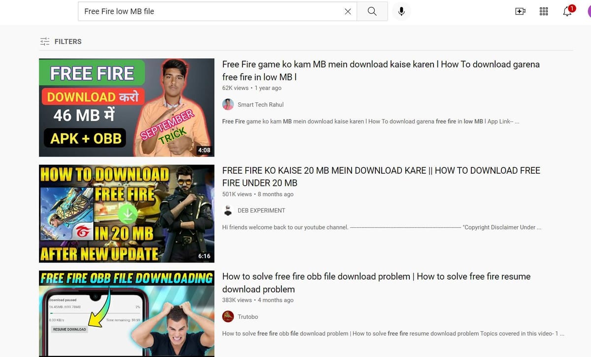 Garena Free Fire low MB file All you need to know