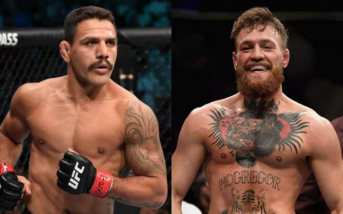 "Says the bi*** that needs bodyguards to go weigh in" - Conor McGregor and Rafael Dos Anjos trade shots on social media