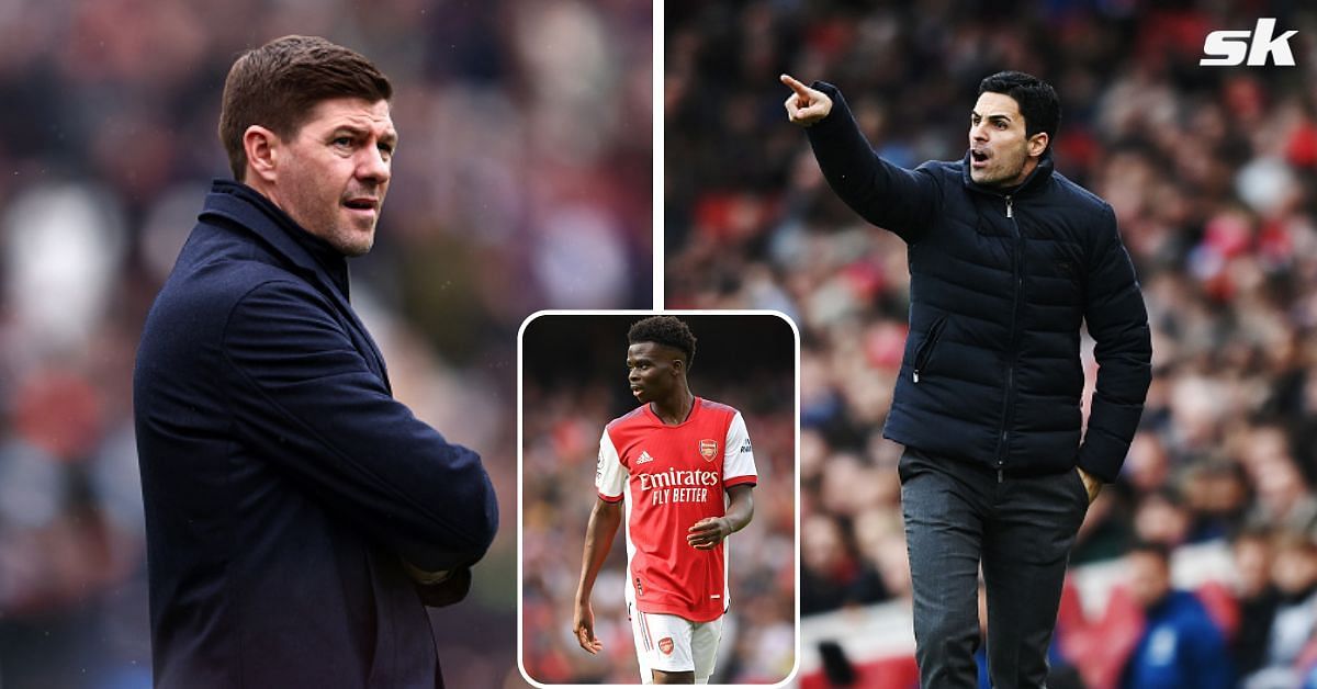 Steven Gerrard and Mikel Arteta comment on Bukayo Saka following Arsenal and Aston Villa clash