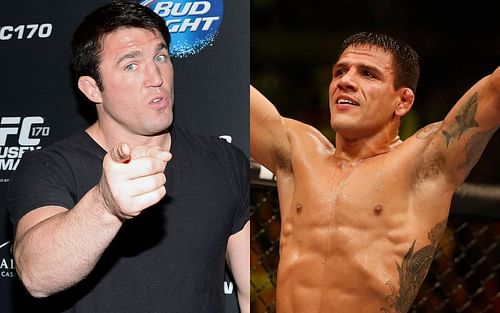 Chael Sonnen [left], Rafael dos Anjos [right]