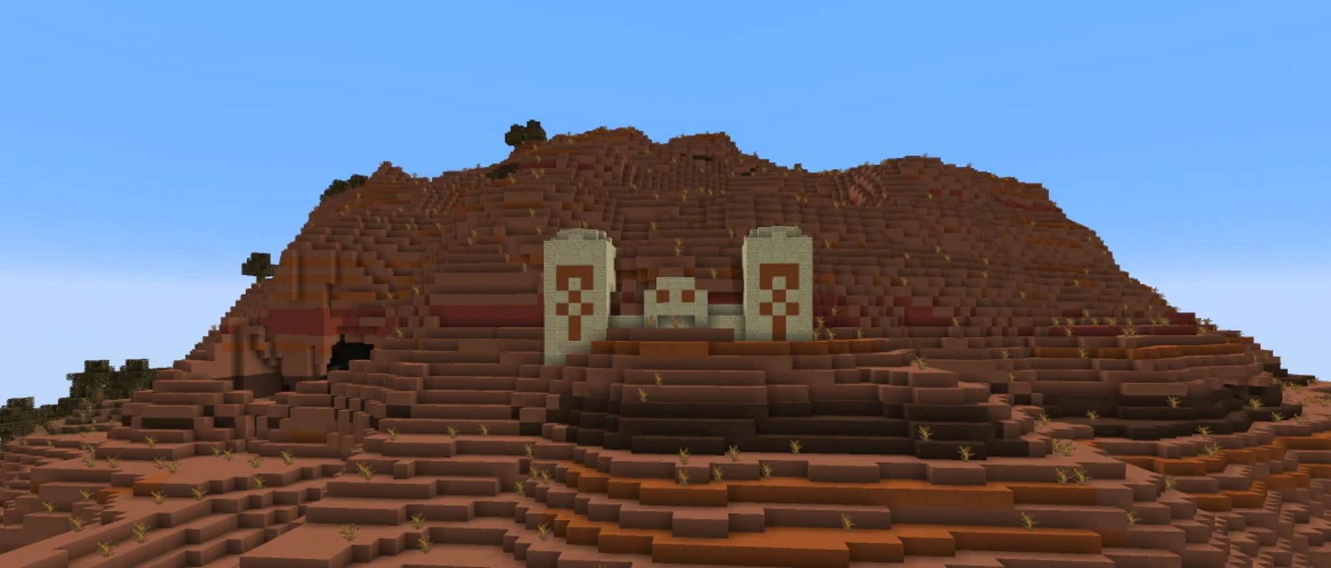 A desert pyramid, showcased by Mojang in their 1.18.2 update page (Image via Minecraft.net)