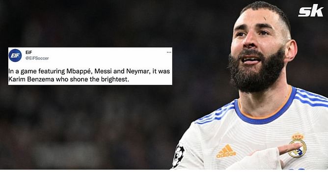 "One of the greatest ever strikers" - Fans claim Karim Benzema deserves the Ballon d'Or for iconic display in Real Madrid vs PSG clash