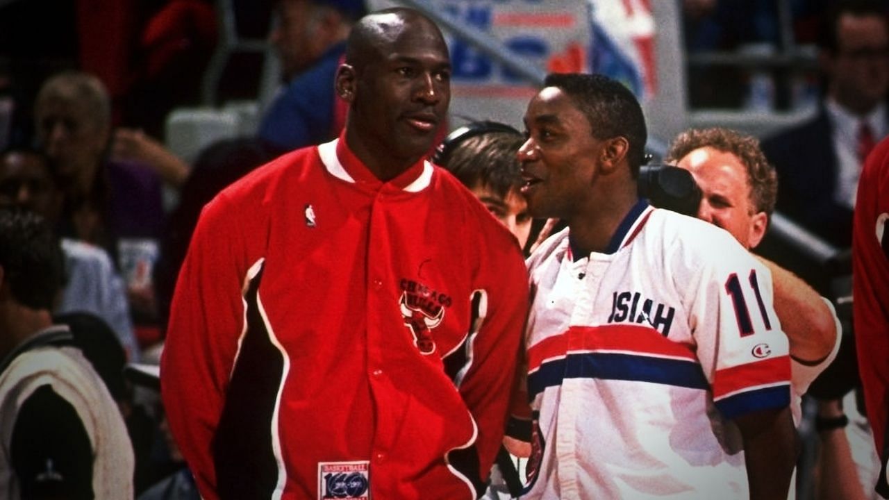 Michael Jordan and Isiah Thomas. (Photo: The SportsRush)