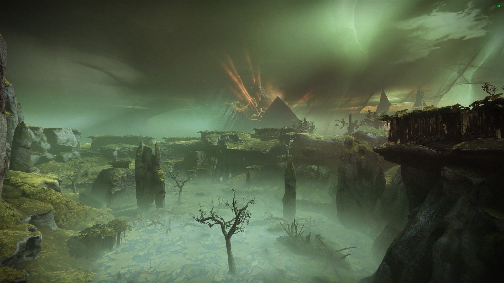 Pyramid from the Throne World is now glowing (Image via Destiny 2)