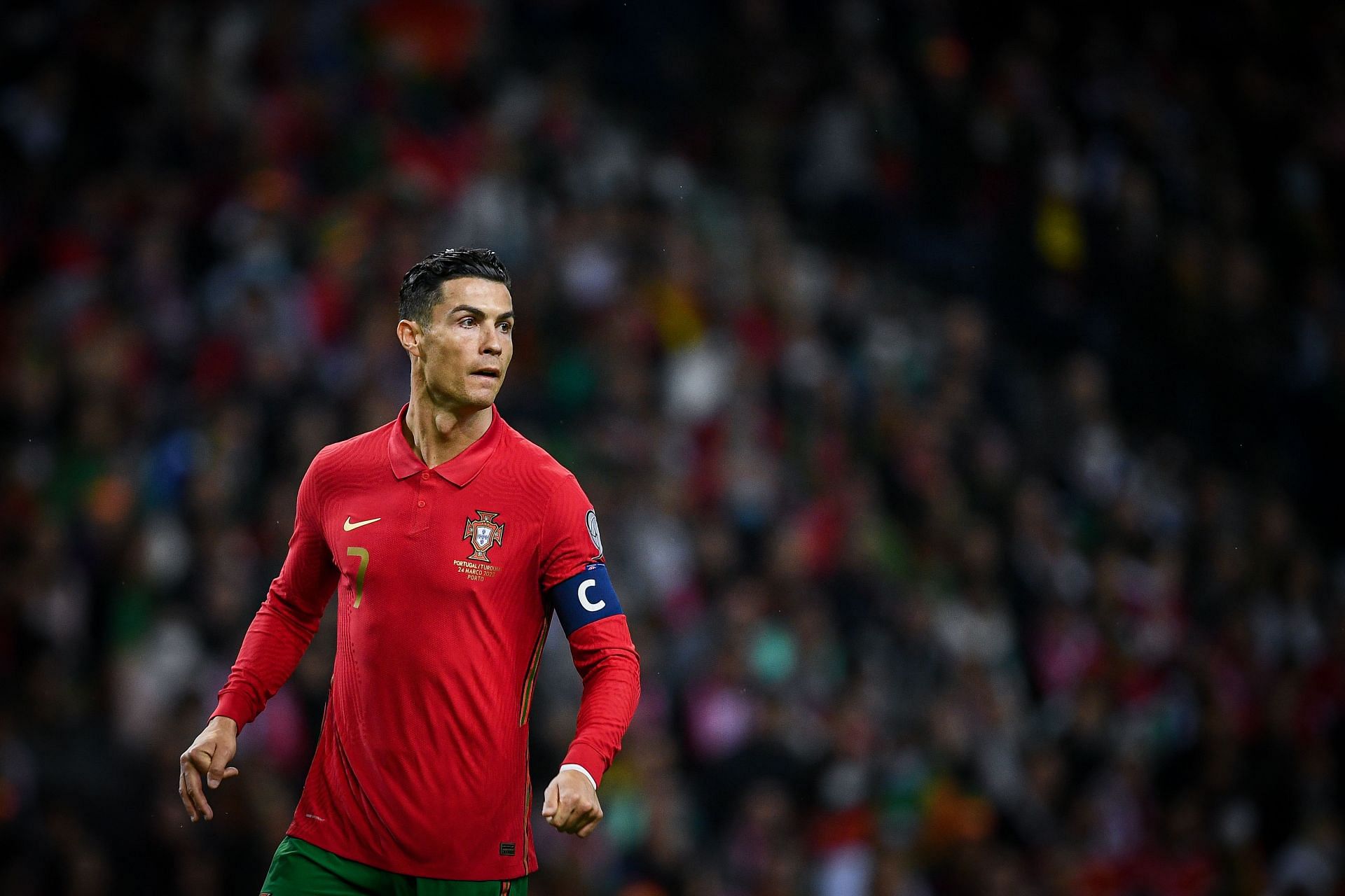 Cristiano Ronaldo during Portugal v Turkey World Cup 2022 qualifier match