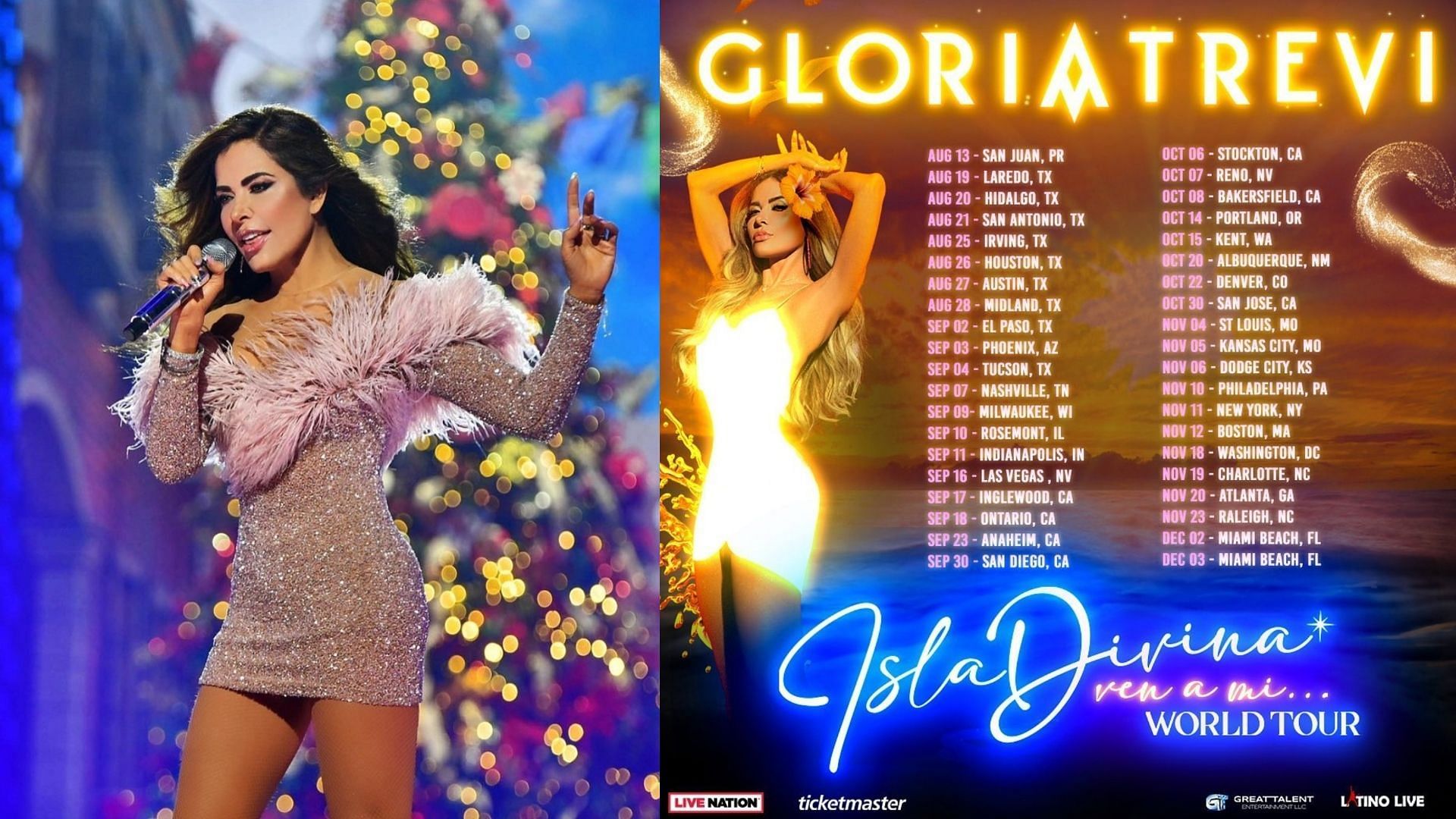 Mexican pop singer Gloria Trevi has just announced her upcoming Isla Divina...
