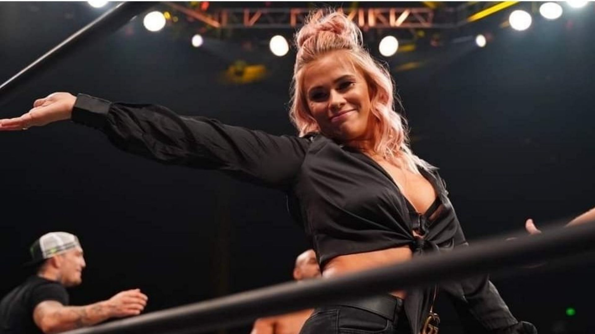 Paige VanZant at an AEW event in 2021