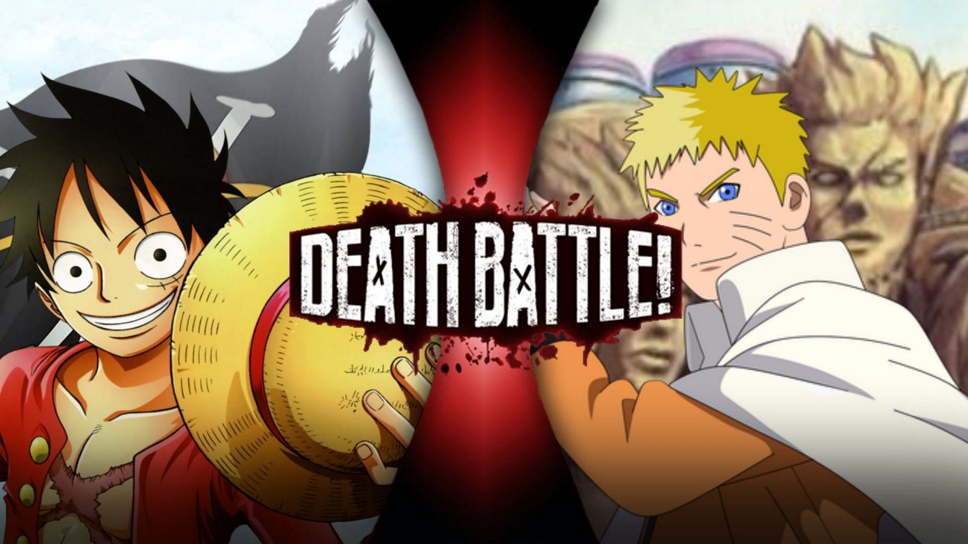 Fanmade Death Battle poster Naruto vs. Luffy (Image via Reddit/u/holonito)
