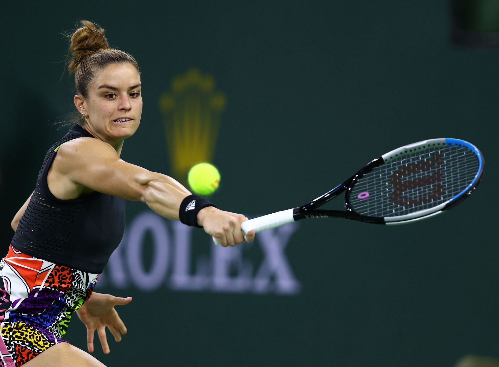 Maria Sakkari at the 2022 Indian Wells Open.