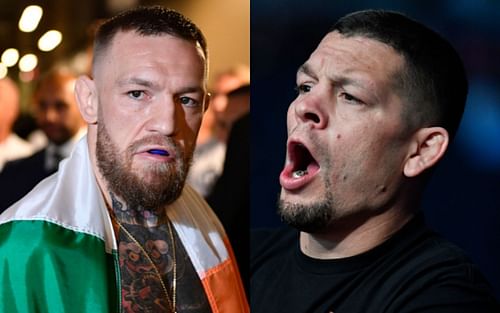 Conor McGregor (left); Nate Diaz (right)