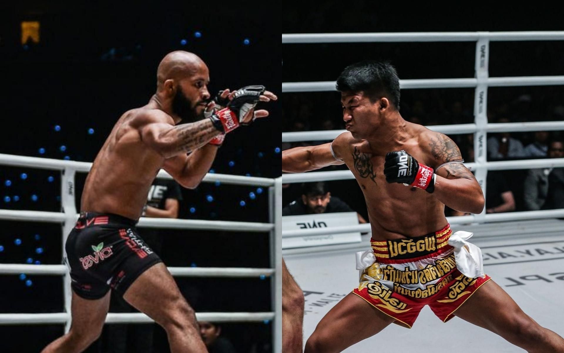Demetrious Johnson (left) will face Rodtang Jitmuangon (right) in a mixed-rules bout at ONE X. (Images courtesy of ONE Championship)