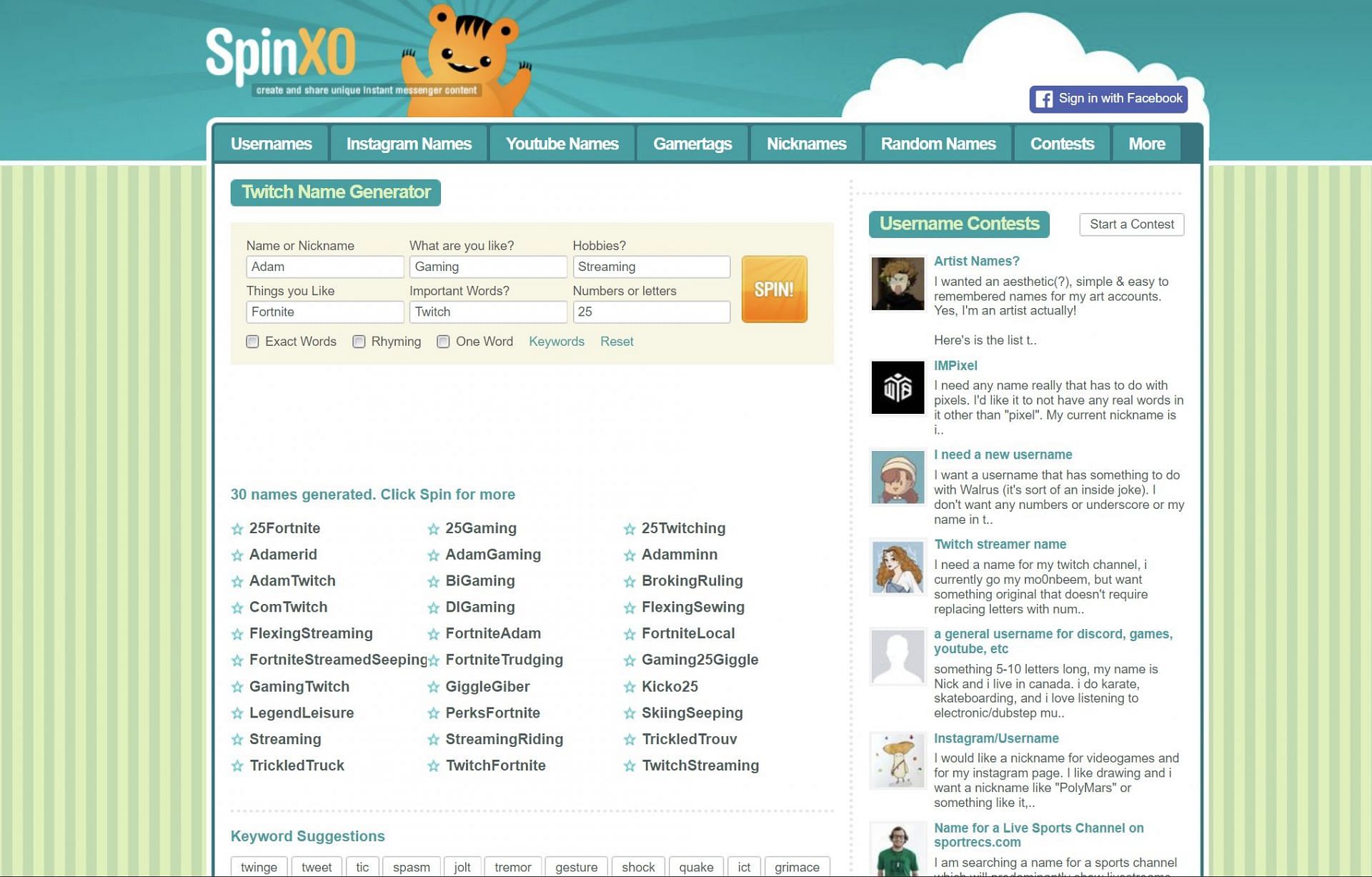 Spinxo. Генератор названий для ютуба. Nickname Generator to Instagram. Хо спина. Twitter nickname.