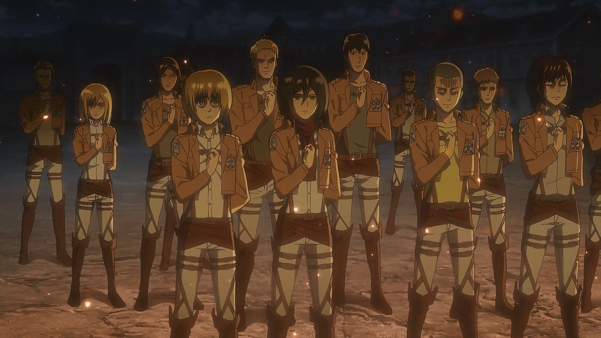 The Survey Corps is home to some of the series&rsquo; strongest soldiers (Image via Wit Studios)