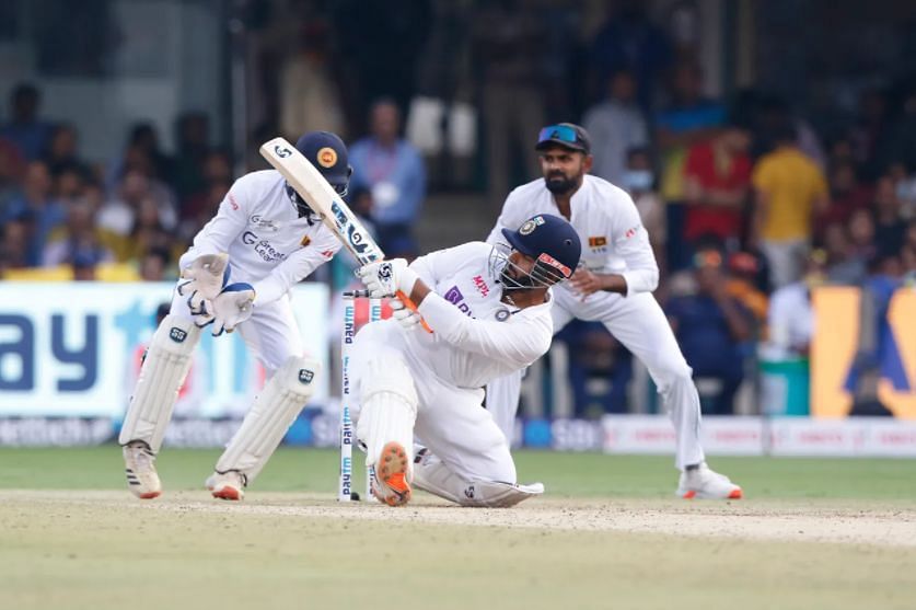 Rishabh Pant batted ahead of Shreyas Iyer in the Test series against Sri Lanka [P/C: BCCI]