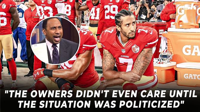 "The owners didn't even care until the situation was politicized" - Stephen A. Smith blasts NFL owners for blacklisting Colin Kaepernick out of concern for their pockets