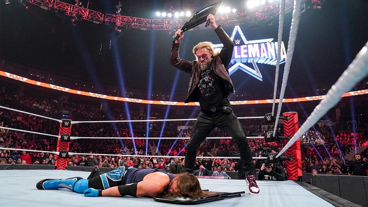 Edge turned heel on the latest episode of RAW