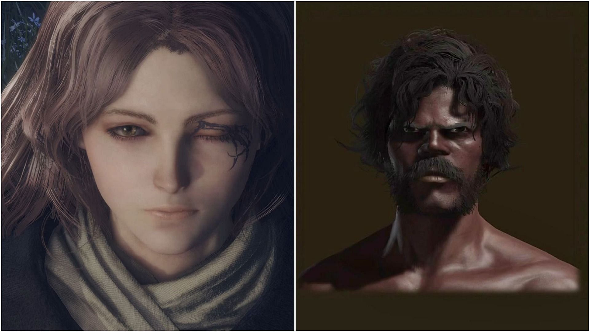 Players have shown their utmost creativity when it comes to creating characters in the game (Images via Elden Ring and drtbag9882/Twitter)