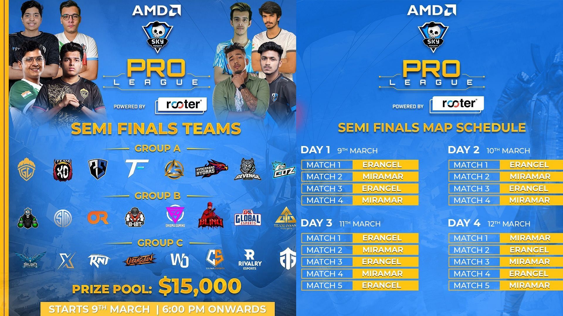 Skyesports BGMI Pro League teams and schedule revealed (Image via Skyesports)