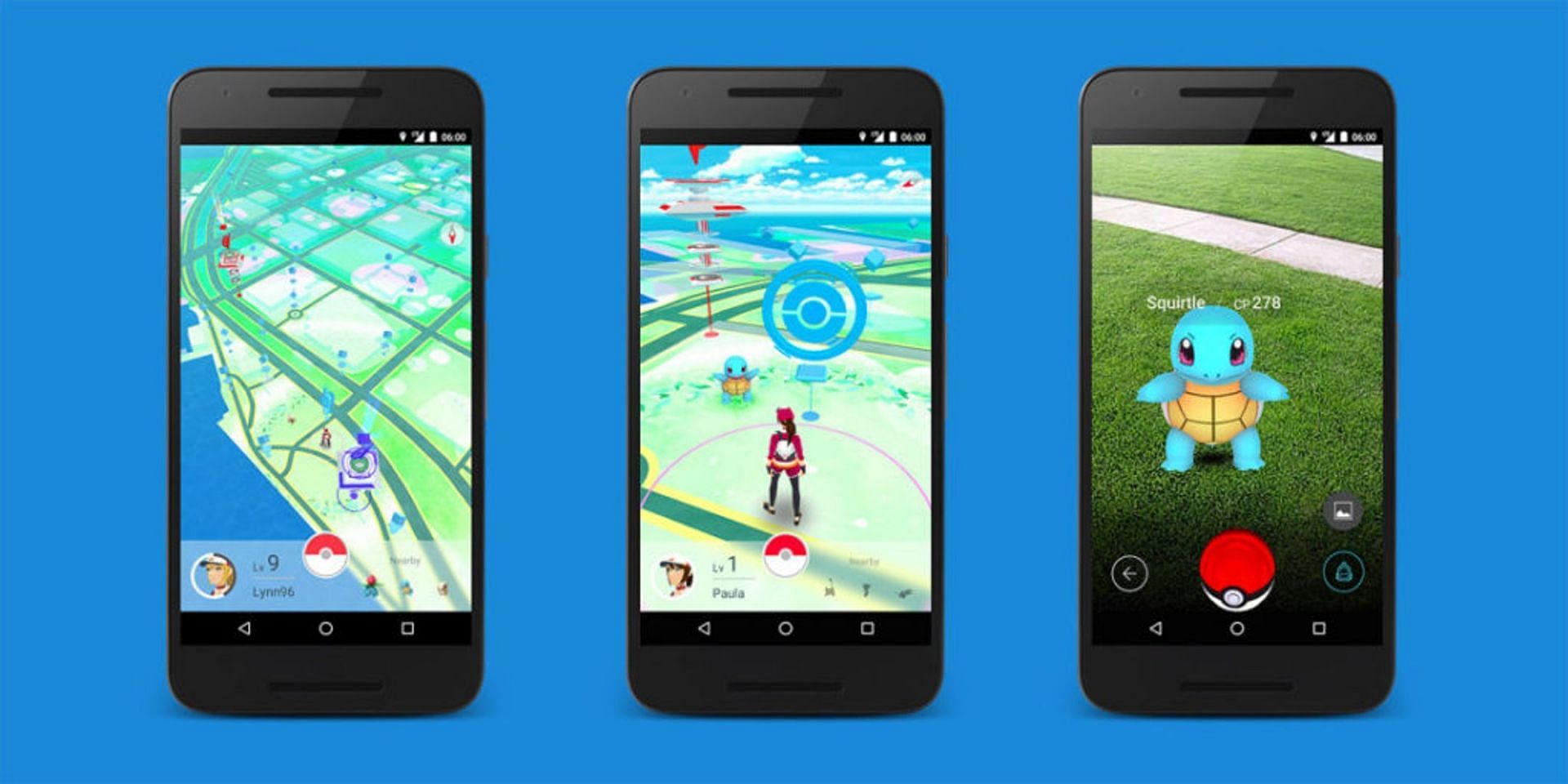 Pokemon GO running on an assortment of Android devices (Image via iPhoneHacks/Niantic)