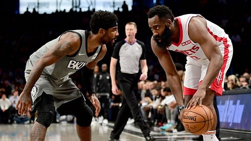 Kyrie Irving completely embarrassed James Harden in their last matchup. [Photo: USA Today]